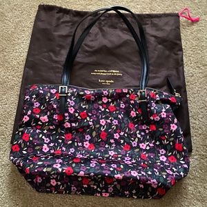 Kate Spade Black Floral Bag
